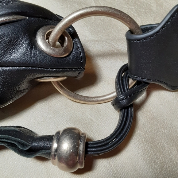 AXARA Paris genuine leather hobo shoulder bag - Picture 3 of 12